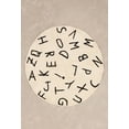 thumbnail image 2 of BUNGALOWANDBEYOND Alphabetical Rugs | Tufted Rug | Round Rug | Hand Made Bohemian Tufted Rugs For Kids | Kids Area Rug | Nursery Rug | Play Area Rug | Kids Rug | 2.11 ft Diameter, 2 of 4