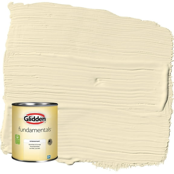 Glidden Fundamentals Soleil / Yellow Flat Interior Paint, 1 Quart