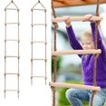 thumbnail image 2 of Rope Ladder Multi Rungs Climbing Game Toy Outdoor Training Activity Safe Sports Rope Swing Swivel Rotary Kids Fitness Toy, 2 of 6