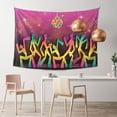 thumbnail image 2 of Wacky Disco Dancing Tapestry, Fun Party Music Club Wall Hanging Tapestries Dorm Room Home Decor, 60" x 40", 2 of 7