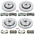 thumbnail image 3 of PowerStop Front and Rear Z26 Street Warrior Carbon-Fiber Ceramic Brake Pad and Drilled and Slotted Rotor Kit Fits: JEEP Select Models K5958-26, 3 of 9