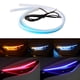thumbnail image 1 of Fiudx Luz Led de Circulación Diurna, Diseño de Tubo Flexible, Led Smd 2835 Brillante, Intermitente Bicolor, Mejora de Faros Delanteros, Ajuste Universal para Coches, Camiones y Motocicletas, Juego de, 1 of 4