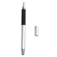 thumbnail image 4 of Universal 1 Disc and Fiber Tip Capacitive Stylus Touch Screen Pen for All Touch Screen Devices Tablets & Cell Phones (Silver), 4 of 8