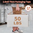 thumbnail image 5 of 6 Rolls Brown Packing Tape With Dispenser, Heavy Duty Packaging Tape Refills, 1.88 Inches Wide, 60, 5 of 5