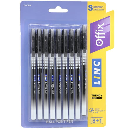 9 Count- Offix Smooth Ball Point Pen by Linc Glycer
