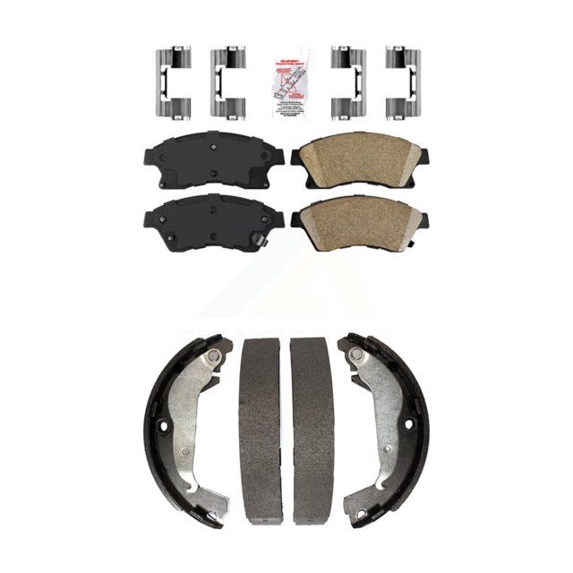 Transit Auto Front Ceramic Disc Brake Pads and Rear Drum Shoes Kit for Car Chevrolet Cruze Limited KNN-100066