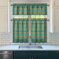 thumbnail image 3 of Halloween Trick or Treat Curtains - Cute Ghost Pumpkin Illustration Kitchen Tier Set Semi-Sheer, 3 of 6