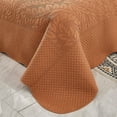 thumbnail image 5 of MarCielo  3 Piece Cotton Oversized Bedspread Quilt Set Tmonica Royal Orange - Queen, 5 of 6