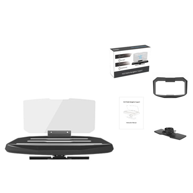 Coche HUD Head Up Display Holder Auto Dashboard Phone Navigation Image Reflector Proyector Soporte para teléfono Sin alfombrilla antideslizante Eigraketly VI0892-01B
