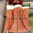 thumbnail image 3 of Sports Fleece Blanket 50" x 60" Basketball Texture Lightweight Fuzzy Cozy Soft Warm Throw for Man Boy Teen, Air Conditioning, 3 of 6