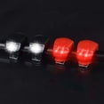 thumbnail image 2 of CHUANK Waterproof Silicone Cycling Lights for Road & Mountain Bikes  Safety Day/Night  4 Pack Front & Rear LED Bike Light Set, 2 of 6