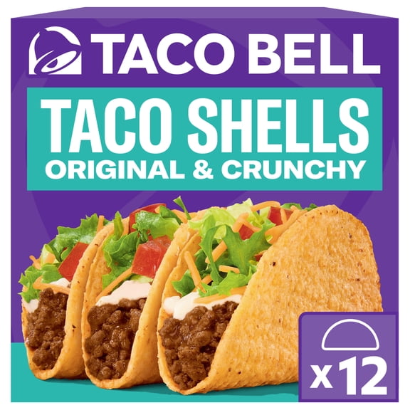 Taco Bell Crunchy Taco Shells, 12 Count, 4.5 oz Box