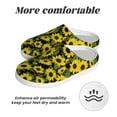 thumbnail image 6 of Rateoe Sunflowers In Vintage Print Women's Men's Cotton Knit Slippers Lightweight Memory Foam Indoor House Shoes with Anti-Skid Sole-37/38, 6 of 7
