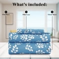 thumbnail image 4 of Lux Decor Twin Microfiber Bed Sheets - 3 Piece Floral Sheet Set, Soft Breathable Bedding, Wrinlkle Resistant, OEKO-TEX Certified, Blue, 4 of 10