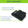 thumbnail image 3 of Wasabi Power Battery (2-Pack) and Micro USB Dual Charger for Sony NP-F330, NP-F530, NP-F550, NP-F570 (L Series), 3 of 4