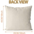 thumbnail image 4 of He is Risen Easter Religious Pillow Covers 18x18 Inches, Cross Thorns Pillow Covers Burlap Decorative Cushion & Throw Pillows Cases for Easter Home Sofa Couch, 4 of 6