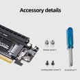 thumbnail image 3 of Tarjeta adaptadora de expansión dividida jixopn PCIe X16 a X8+X4+X4. Tarjeta adaptadora PCIE4.0. Compatible con SSD 2280/2260/2242/2230., 3 of 8