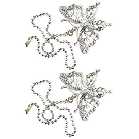 

2pcs 12 Inches Fan Pulls Chain Extender Chandelier Pendant Lamp Decoration