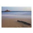 thumbnail image 1 of Shipwreck Cutting Board, Shipwreck on Beach at Dusk in South Australian Lands by Sea Shore Navy Nautical, Decorative Tempered Glass Cutting and Serving Board, Large Size, Multicolor, by Ambesonne, 1 of 1
