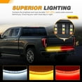 thumbnail image 5 of Waywe Truck Tailgate Light Bar 48" Triple Row 360 LED Strip 6 Function with Red Running Brake Amber Turning Signals Strobe White Reverse Lighting, 5 of 7