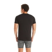 Hanes T-Shirt Undershirt, 3-Pack, Comfort Fit Ultra Soft, Mens Cotton Undershirt, Black/Grey