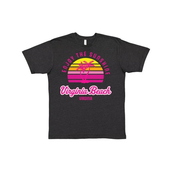 Inktastic Summer Enjoy the Sunshine Virginia Beach Virginia in Pink T-Shirt