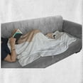 thumbnail image 6 of Retro Soft Flannel Fleece Throw Blanket, View of a Woman in White Looking from Her Back Feminine Fashion Art Illustration Print, Cozy Plush for Indoor and Outdoor Use, 50" x 60", Tan, by Ambesonne, 6 of 6