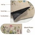 thumbnail image 6 of Round Rugs 4Ft, Vintage Daisy Floral Round Area Rug Washable Indoor Throw Carpet, Spring Flowers Botanical Leaves Rustic Soft Non Slip Circle Rug for Kitchen Nursery Room Home Decor Aesthetic, 6 of 8