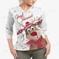 thumbnail image 3 of Blusa de verano de bolsillo para mujer, camiseta de moda para mujer, camiseta de enfermera Y 2k, blusas lindas con cuello en V vintage Y2k, ropa navideña de una pieza Yk2, 3 of 5
