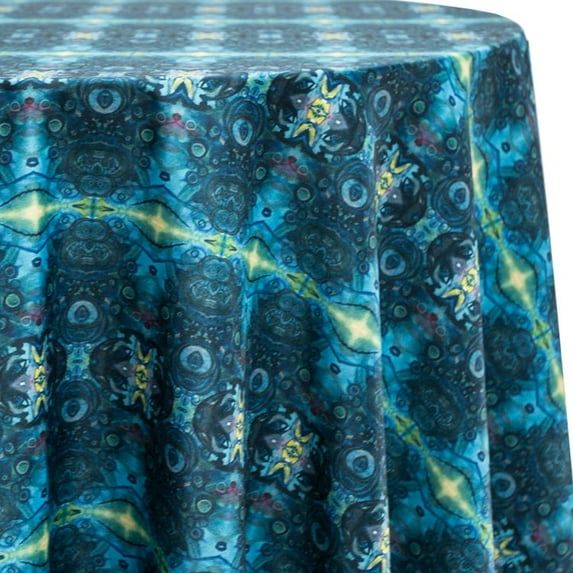 Ultimate Textile The Gate 108-Inch Round Patterned Tablecloth