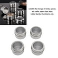 thumbnail image 6 of Magnetic Spice Jars with Stainless Steel Base - Airtight Kitchen Storage Containers with Adjustable Sprinkle Lids, 6 of 8
