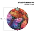 thumbnail image 2 of KLL Drink Coasters Set Round Shape of 4,PU Leather Absorbent Coasters Set Decorative Coffee Cup Coasters Housewarming Gift for Home Decor-Colorful Butterfly Cluster, 2 of 5