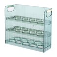 thumbnail image 2 of mfyjkho Huevera plegable de grado alimenticio con orificios de ventilación|gran capacidad para 30 huevos|diseño de 3 capas para un almacenamiento organizado, 2 of 6