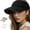 Black+white+khaki, variant on Sun Visor Hats, 3Pcs-Wide Brim Sun Hats with UV Protection, Knitted Running Visors for Women - Ponytail Friendly, Black+white+khaki