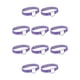 thumbnail image 3 of Qarigey Collar colorido Collares punk Gargantillas de cuero Gargantilla de corazón Morado claro Púrpura claro 10piezas Qarigey CBP037998, 3 of 5