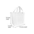 thumbnail image 6 of DALIX by DALIX Women's 24oz Cotton Canvas Tote Handbag, White, 6 of 8