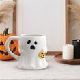 thumbnail image 7 of 15 oz Halloween Pumpkin Ghost Ceramic Coffee Mug Cute Ghost Pattern Shaped Novelty Drinking Cup with Handle for Women Men Gifts Halloween Party Decoration, 7 of 7