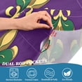 thumbnail image 3 of Yayeee Kitchen Curtains Tier Pair Light Filtering 27"x24" Rod Pocket Short Cafe Window Panel, Gold and Green Floral Pattern, 3 of 7