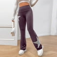 thumbnail image 2 of Women's Lounge Sweatpants Womens Cargo Work Pants Wide Leg Dress Pants for Women Women's Dress Pants for Work Casual Work Pants Women Cargo Pants Women High Waist Purple L, 2 of 4