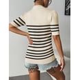 thumbnail image 6 of Zeagoo Womens Short Sleeve Sweaters Soft Casual V Neck Pullover Tops Lightweight Knit Sweater Blouse, 6 of 6