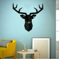 thumbnail image 3 of Deer Head Gift Hanging Sculpture Modern Geometrical Antlers Art Accessories Faux Taxidermy Deer Antler Wall Mount Home Decor for Farmhouse Office Black, 3 of 8