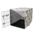 thumbnail image 3 of Botanic Dog Crate Cover, Monstera Bluebells Tropical Birds Banana Palms Tulip Fern Leaf Herbs, Easy to Use Pet Kennel Cover Small Dogs Puppies Kittens, 7 Sizes, Multicolor, by Ambesonne, 3 of 6