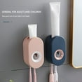 thumbnail image 2 of POINTERTECK Toothpaste Squeezer Toothbrush Holders Automatic Toothpaste Squeezer Wall Mounted Kids Hands Free for Family Kids Shower Washroom Bathroom, 2 of 8