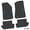 Black w/ Blue Insert, variant on Flextread Floor Mats for 18-24 Jeep Wrangler JL 2-Door - Mopar Licensed Factory Fit - Black w/ White Jeep Insert - 100% Made in USA