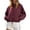 Wine, variant on Womens Versatile Hooded Jacket Zip Front with Pockets Lightweight Windbreaker for Everyday Outerwear Activities ,XXL