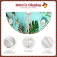thumbnail image 5 of Balery Tropical Pineapple Printed Christmas Tree Skirt , Merry Christmas Party Christmas Tree Decoration,Adjustable Tree Skirt-48", 5 of 8