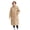 Khaki, variant on Long Puffer Jacket for Women Thicken Warm Quilted Hooded Coat Zip Up Full Length Down Coat Winter Outerwear