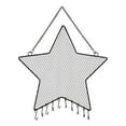 thumbnail image 3 of A Home Jewelry Storage Rack 1Pc Earring Wall Holder Hanging Jewelry Storage Organizer Metal Grid Star And Moon Shape Jewelry Rack For Ladies And Girls, 3 of 7