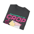 thumbnail image 4 of What Happens At The Crop Scrapbooking Crafting Card Making Unisex T-Shirt, 4 of 5