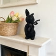 thumbnail image 4 of Tyidzon Flocked Bunny Easter Decorations with Bow Ties, Rabbit Figurines for Easter Centerpieces, Spring Home Tabletop Shelf Decor & Seasonal Gift, 4 of 6